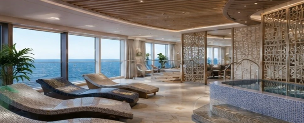 Cruise ship spa and wellness area