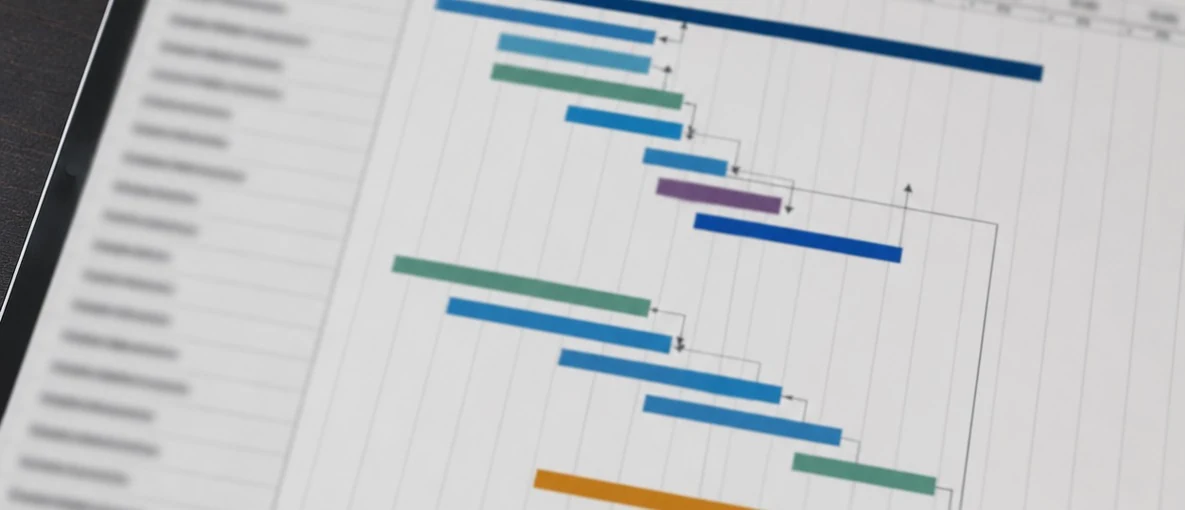 Project planning and sequence chart